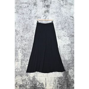 Reformation Black Crepe Maxi Skirt